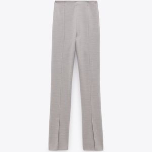 zara legging slit hem pants